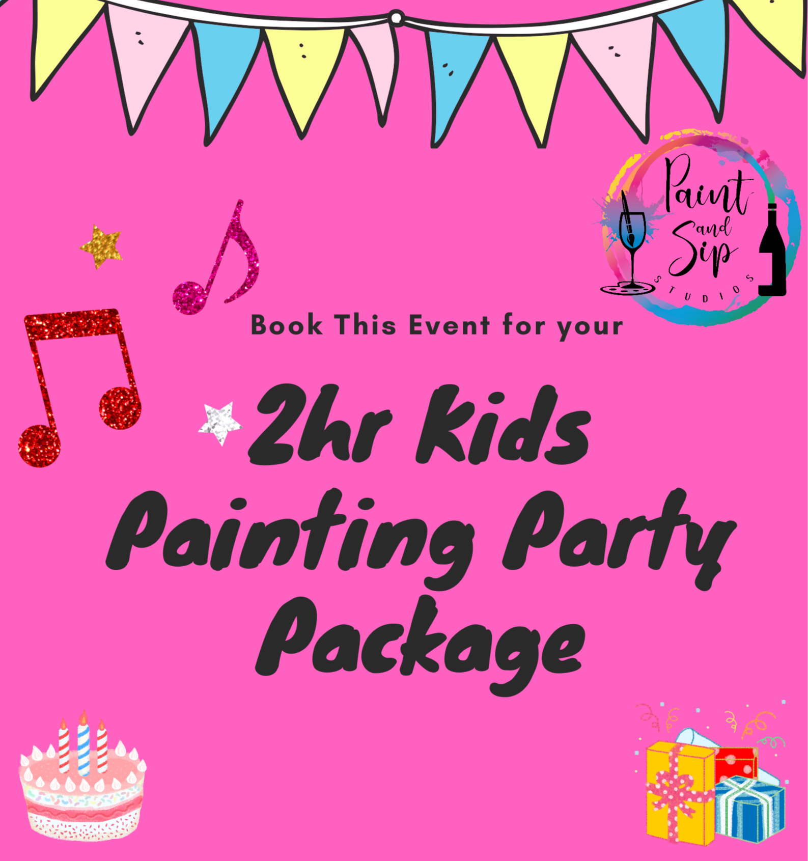 Kids Birthday Paint Party Package