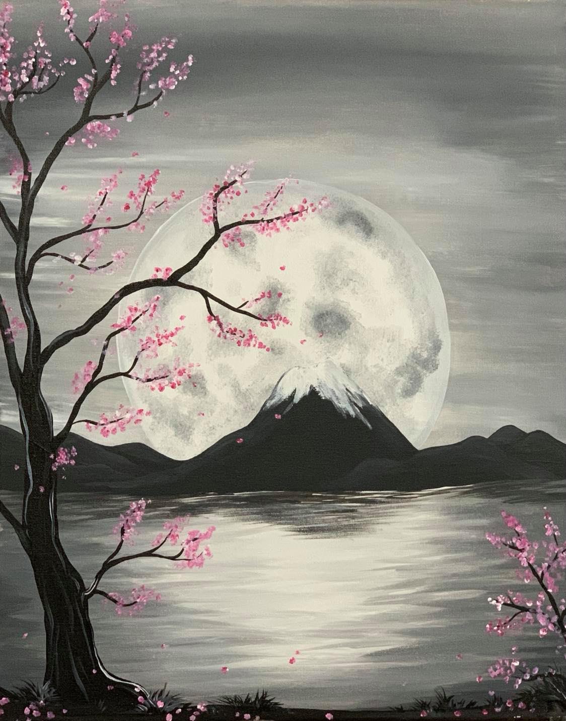 Moonlit Cherry Blossom