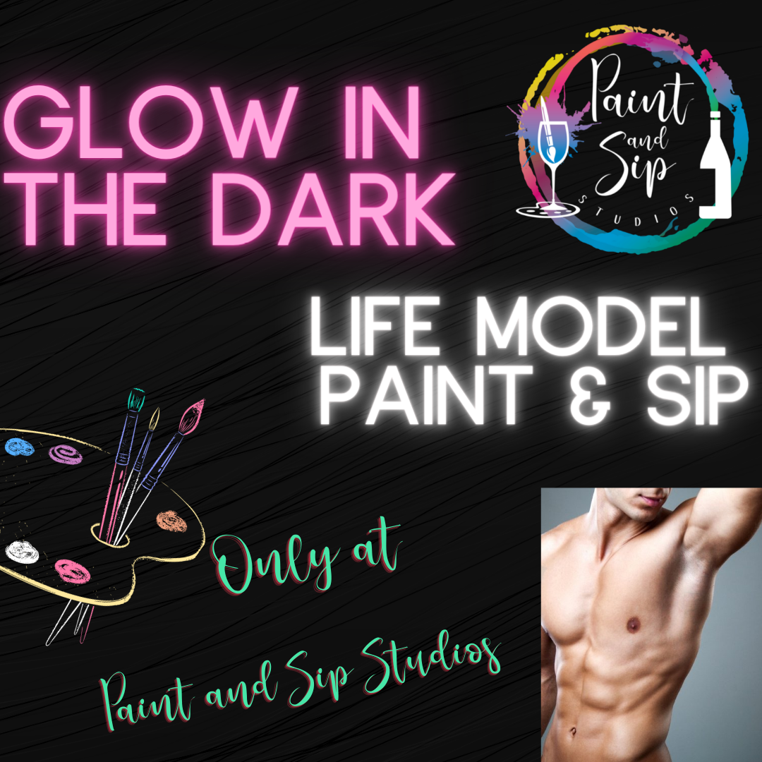 By popular demand our next life model is a GLOW IN THE DARK - LIFE MODEL 🍷🖌🎨💋 Seats are strictly limited for Covid Safety. So be fast - Book here;